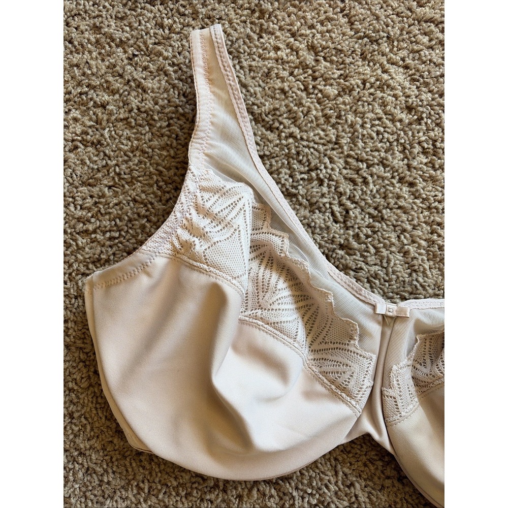 Glamorise Cafe Beige Nude WonderWire Minimizer Bra #9003 36G NEW NWOT Flawed - Picture 3 of 15